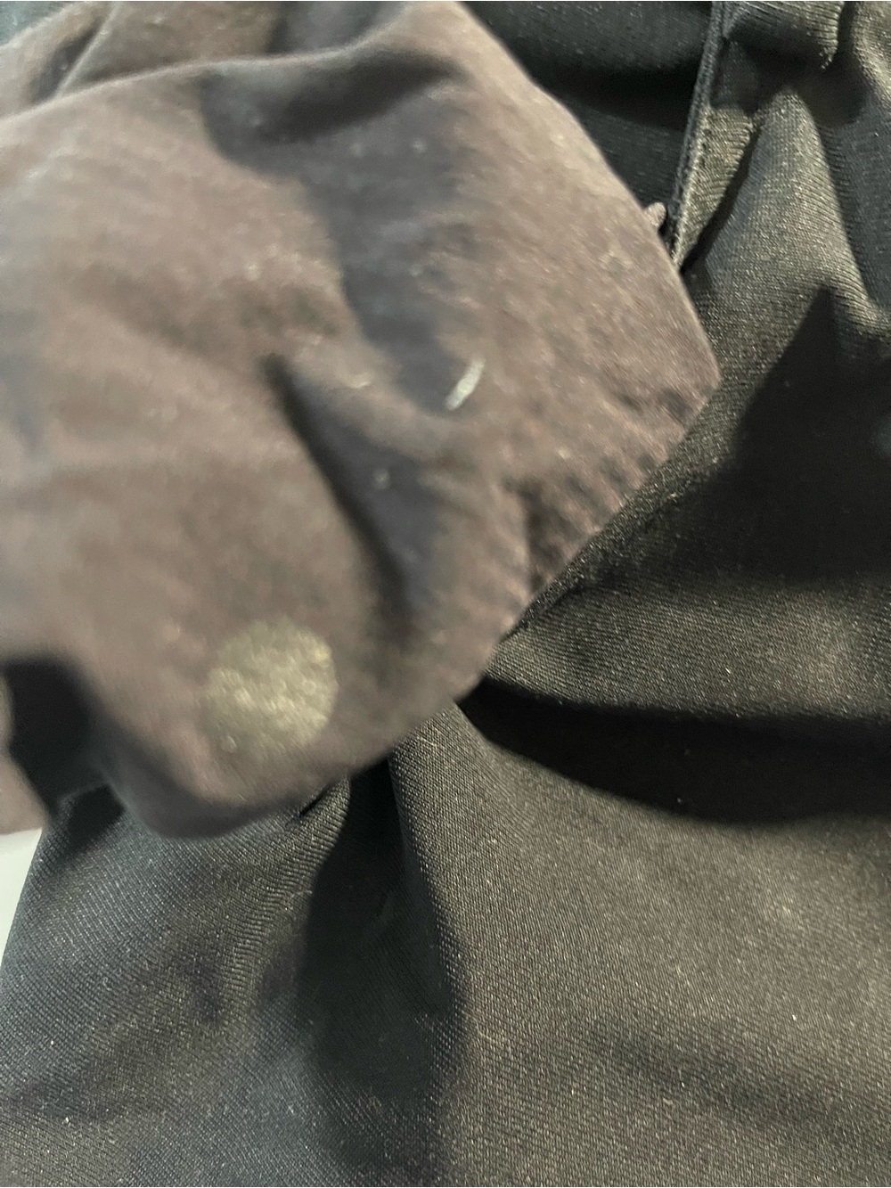 lululemon athletica Black Athletic Pants with Logo Button Size Missing Flawed - Picture 7 of 7